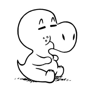 Chubby Alberto Basic with Tag Back Print T-Shirt