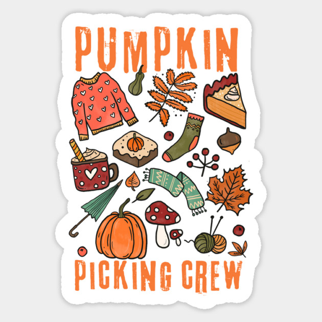 Pumpkin Picking Crew Sticker by The WYLD Tribe