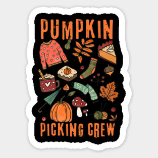 Pumpkin Picking Crew Magnet