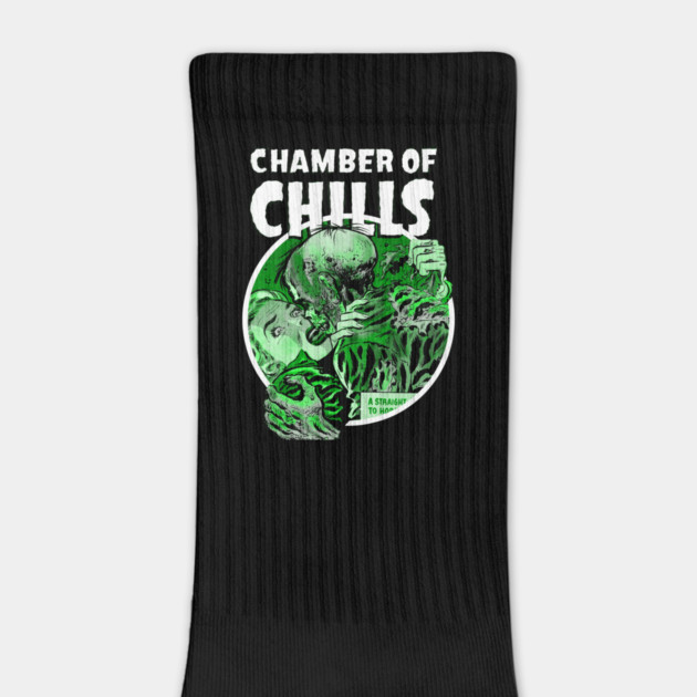Chamber of Chills Horror Scary Comic Book Halloween Pop Culture Design by Joaddo