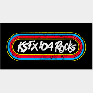 103.7 FM KSFX / 80s San Francisco Radio Station Posters and Art