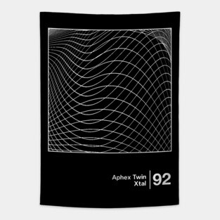 Aphex Twin - Xtal / Minimalist Style Graphic Design Tapestry