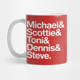 Chicago Bulls 96-97 names Mug