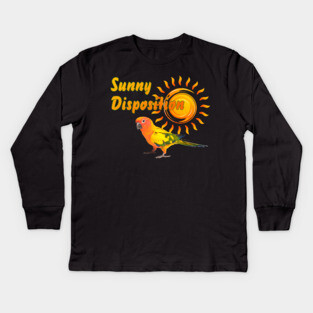 Sun Conure Parrot Sunshine Sunny Disposition Kids Long Sleeve T-Shirt
