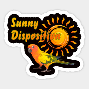 Sun Conure Parrot Sunshine Sunny Disposition Magnet
