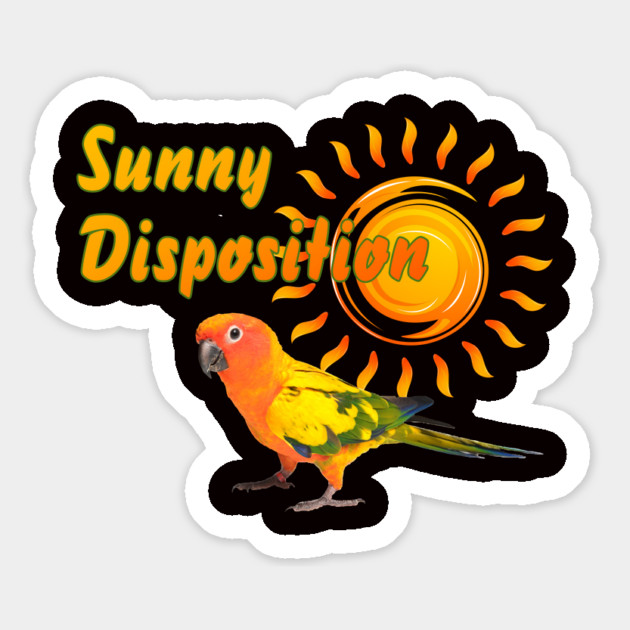 Sun Conure Parrot Sunshine Sunny Disposition Magnet by Einstein Parrot