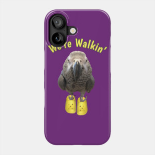 African Grey Parrot Walking Exercise Phone Case