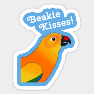 Beakie Kisses Sun Conure Parrot Magnet