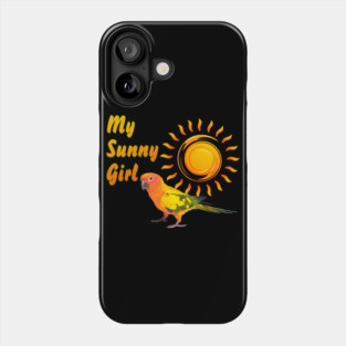 Sun Conure Parrot Sunny Sunshine Girl Phone Case