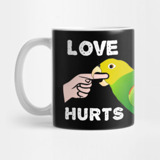 Love Hurts Double Yellow Headed Amazon Parrot Mug