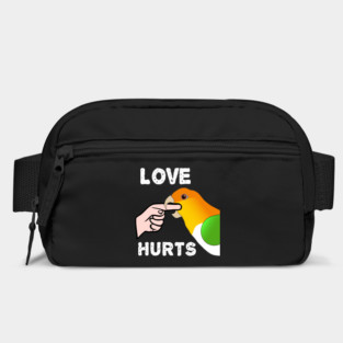 White Bellied Caique Parrot - Love Hurts Biting Bag