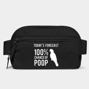 Today's Forecast 100% Chance of Poop, parrot Bag