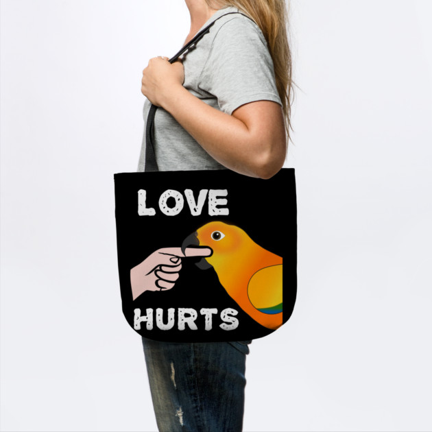 Love Hurts Sun Conure Parrot Biting by Einstein Parrot