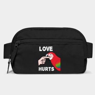 Love Hurts Greenwing Macaw Parrot Biting Bag