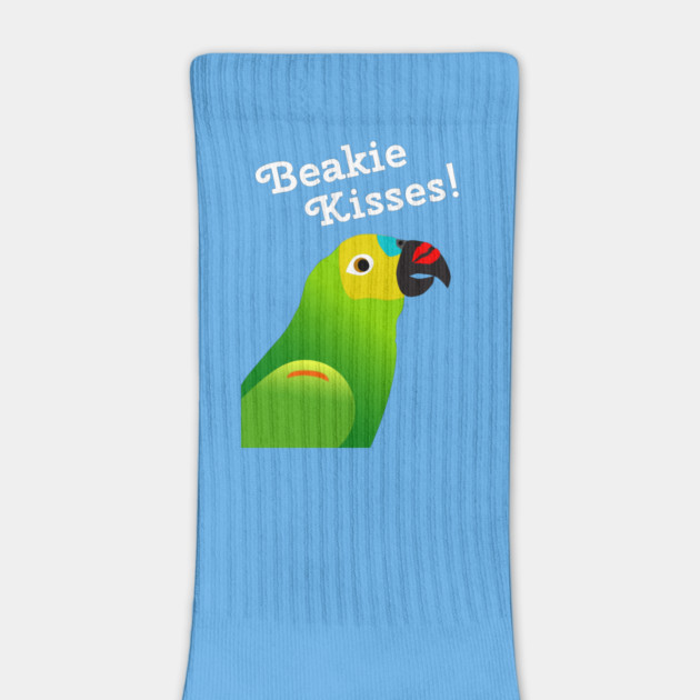 Beakie Kisses Blue Front Amazon Parrot Cute by Einstein Parrot