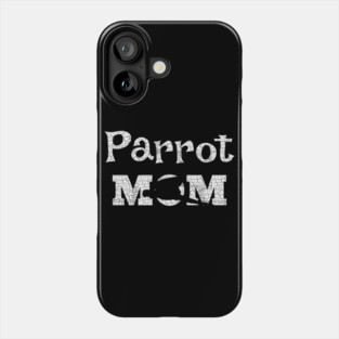 Parrot Mom Macaw Distressed Phone Case
