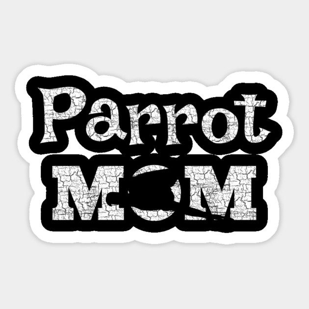 Parrot Mom Macaw Distressed Magnet by Einstein Parrot