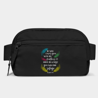 Cover You With His Feathers Psalm 91:4 Parrot bird Bag