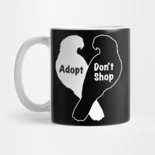 Parrot Rescue Adoption Don't Shop Mug