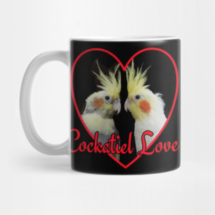 Cockatiel Love Heart Parrot Mug