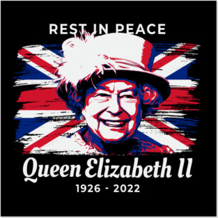 rip queen elizabeth uk Posters and Art