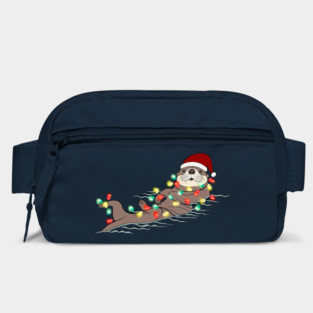 Otter Santa Christmas Lights Bag