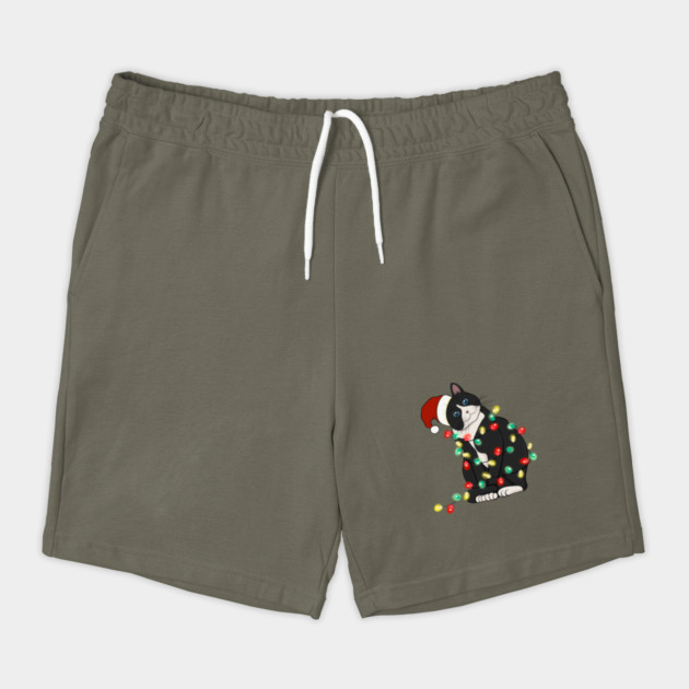 Cat Santa Christmas Lights by The WYLD Tribe