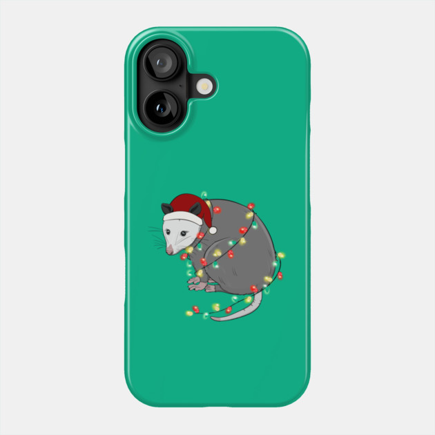 Halloween Opposum Christmas Lights Costume Phone Case by The WYLD Tribe