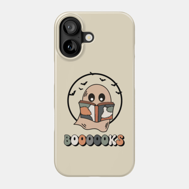 Booooks Halloween Ghost Boo Book Reader Librarian Costume Phone Case by The WYLD Tribe