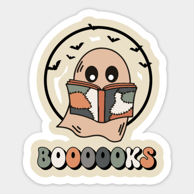 Booooks Halloween Ghost Boo Book Reader Librarian Costume Magnet by The WYLD Tribe