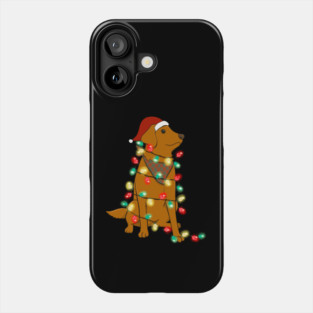 Dog Christmas Lights Graphic Phone Case