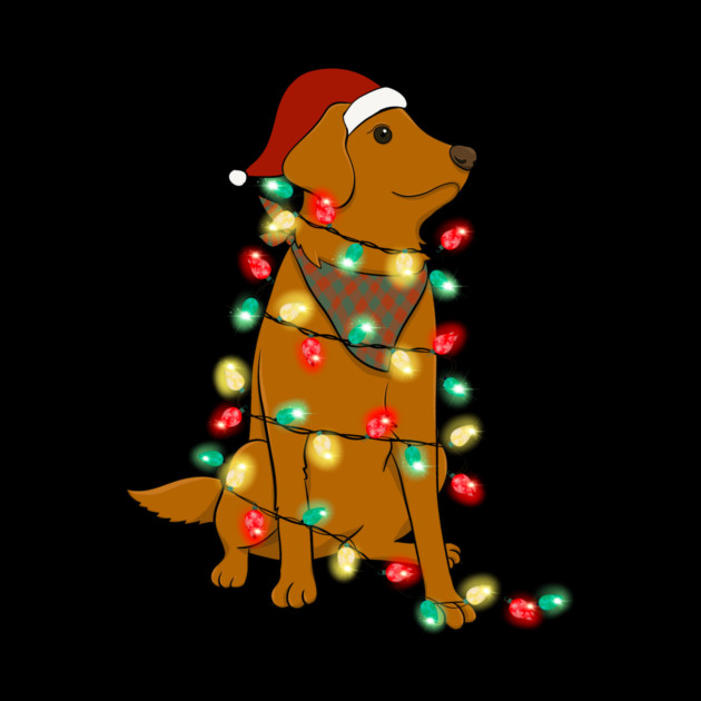 Dog Christmas Lights Graphic by The WYLD Tribe