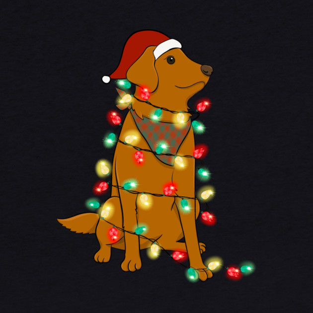 Dog Christmas Lights Graphic by The WYLD Tribe