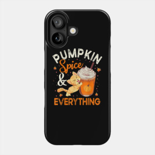 Pumpkin Spice And Everything Cat Lover Halloween Phone Case