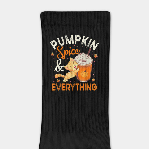 Pumpkin Spice And Everything Cat Lover Halloween by The WYLD Tribe