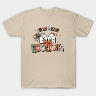 Read More Booooks Ghost Boo Halloween T-Shirt