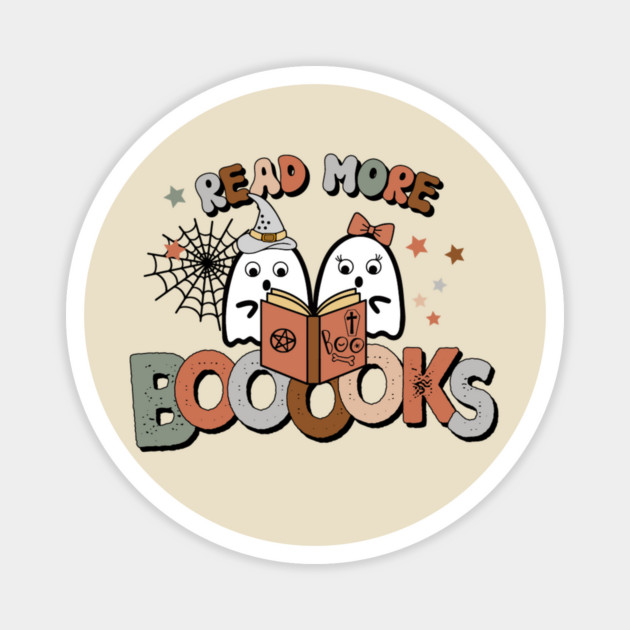 Read More Booooks Ghost Boo Halloween Magnet by The WYLD Tribe