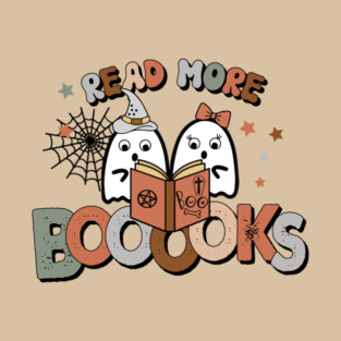 Read More Booooks Ghost Boo Halloween T-Shirt