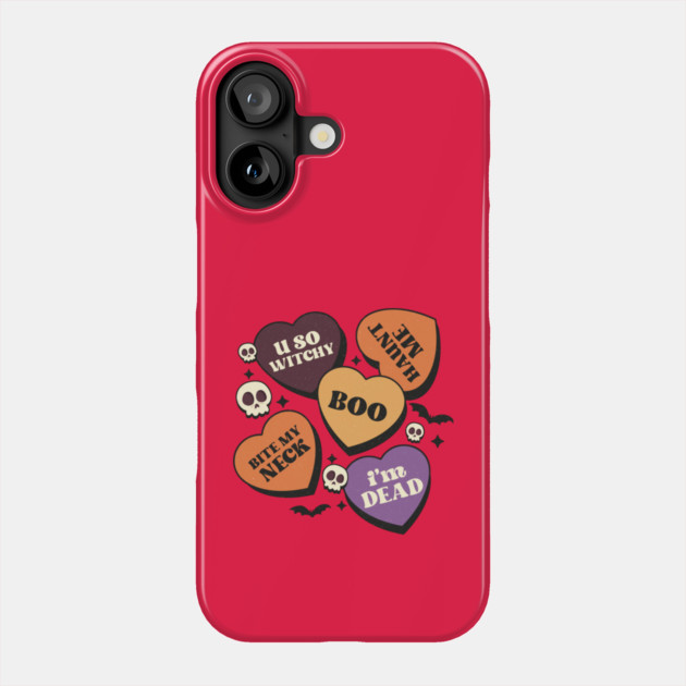 Boo Halloween Witchy Haunted Hearts Phone Case by The WYLD Tribe
