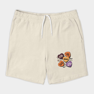 Boo Halloween Witchy Haunted Hearts Shorts