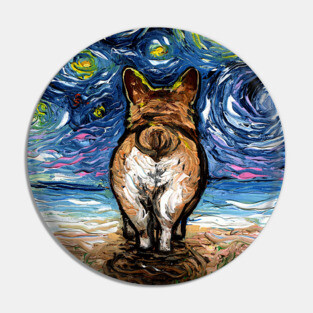 Beach Nights - Corgi Pin