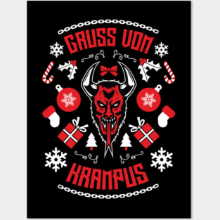 Krampus Posters and Art