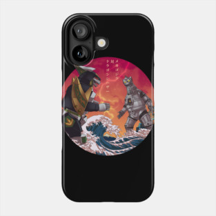 Duel in the Great Wave Phone Case