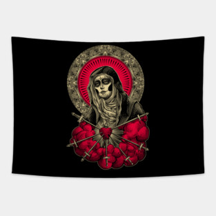 Virgin Muerte Tapestry