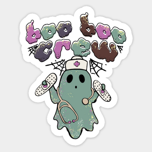 Boo Boo Crew Halloween Nurse Ghost Costume Magnet by The WYLD Tribe