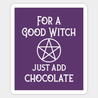 For a Good Witch Just Add Chocolate Cheeky Witch® Sticker