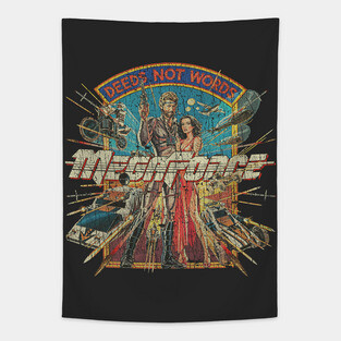 MegaForce Deeds Not Words 1982 Tapestry