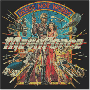 MegaForce Deeds Not Words 1982 Posters and Art