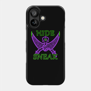Hide and Sneak Rogue Thief Class Poison Daggers Funny Dungeon Tabletop RPG Phone Case