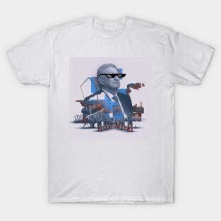 amlo andres manuel lopez obrador in stylish presidency ecopop wallpaper T-Shirt